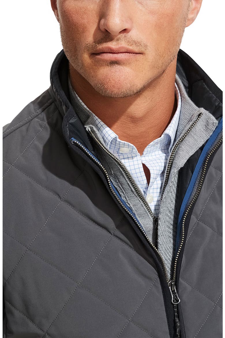 Dorset Quilted Vest, Alternate, color, ASPHALT