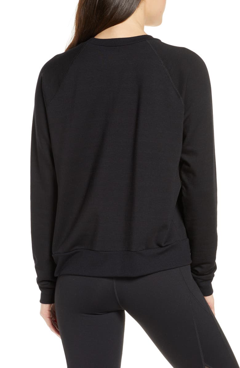 Beyond Yoga Fleece Raglan Sweatshirt, Alternate, color,