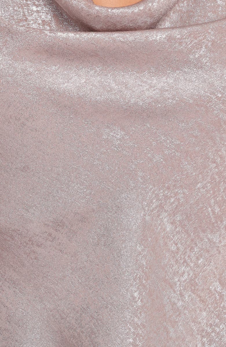 Petal & Pup Vita Metallic Cowl Neck Tank, Alternate, color, Champagne