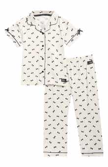Kids' Bow Polka Dot Pajamas