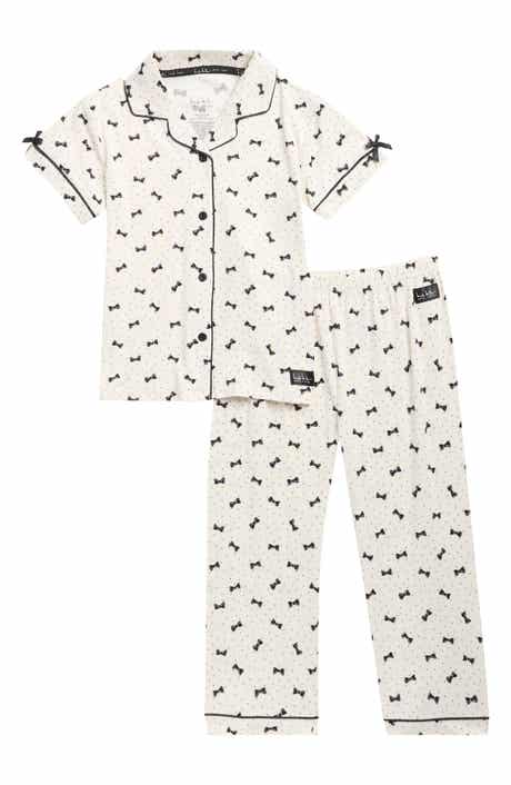 Kids' Bow Polka Dot Pajamas