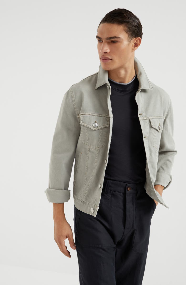 Brunello Cucinelli T-shirt with faux-layering, Alternate, color, 