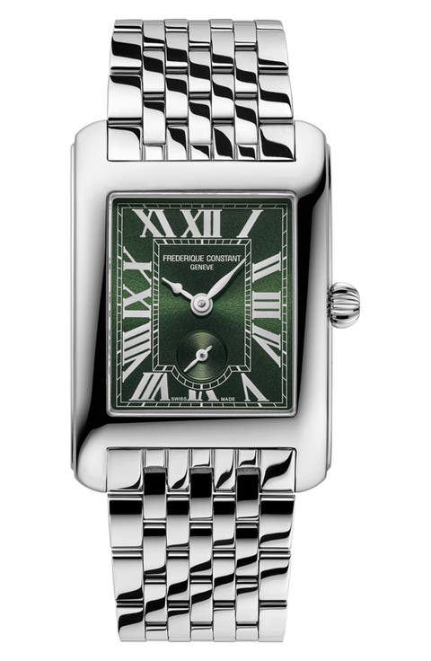 Classics Carrée Small Seconds Bracelet Watch, 36mm x 25.2mm