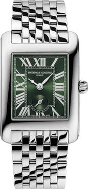 FREDERIQUE CONSTANT Classics Carrée Small Seconds Bracelet Watch, 36mm x 25.2mm