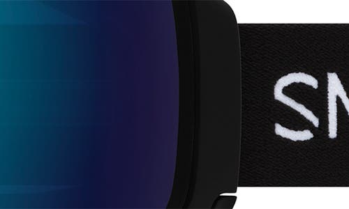 Smith 4d Mag 184mm Snow Goggles In Black/sun Blue Mirror