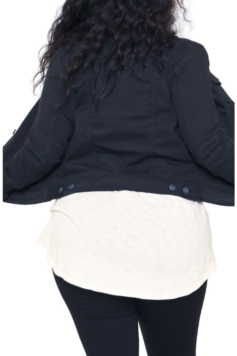 Denim Jacket, Alternate, color, BLACK