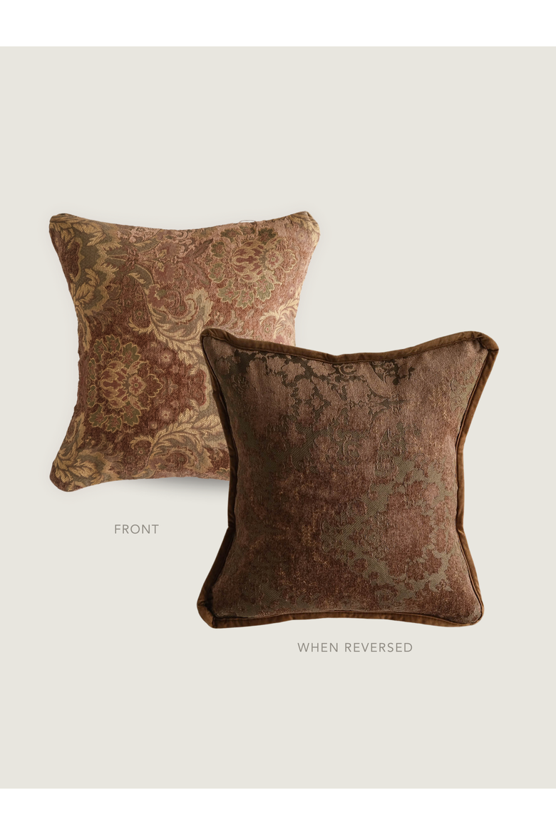Margot Tapestry Pillow, Alternate, color, Beige
