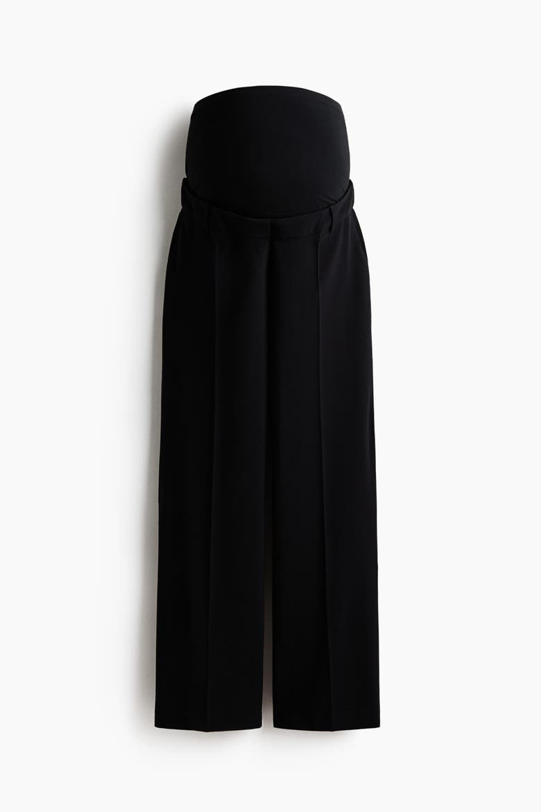 Mama Wide-leg Dress Pants, Alternate, color, Black