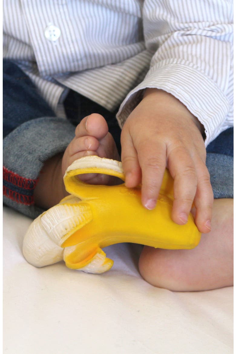 Oli and Carol Ana Banana Teething Toy, Alternate, color, NO COLOR
