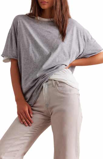 Free People Nina Crewneck Cotton T-Shirt