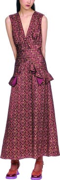 Anna Sui Wallpaper Medley Maxi Dress