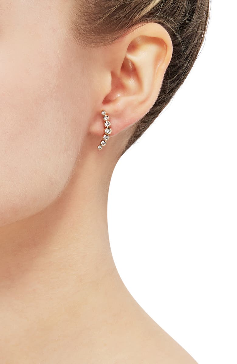 Frankie & Zoe Lab Grown Diamond Drop Earrings, Alternate, color, Yellow Gold