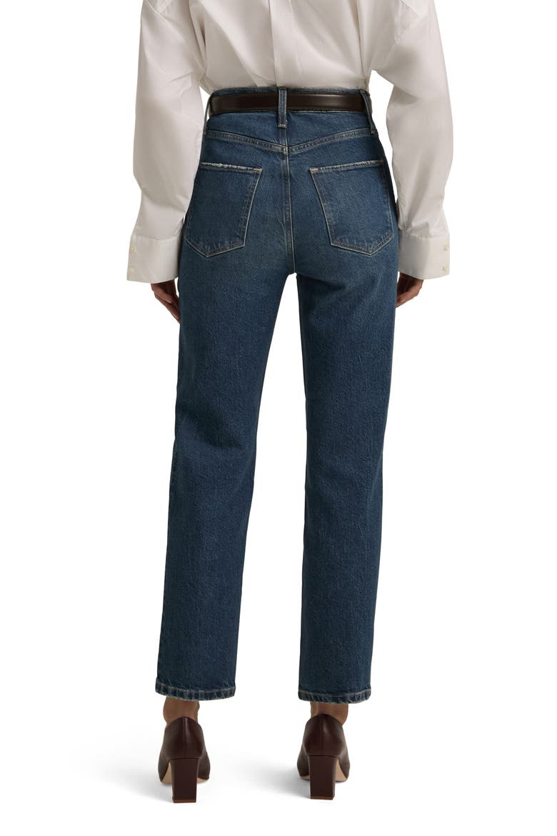 The Valentina High Waist Ankle Straight Leg Jeans, Alternate, color, CAMBRIDGE
