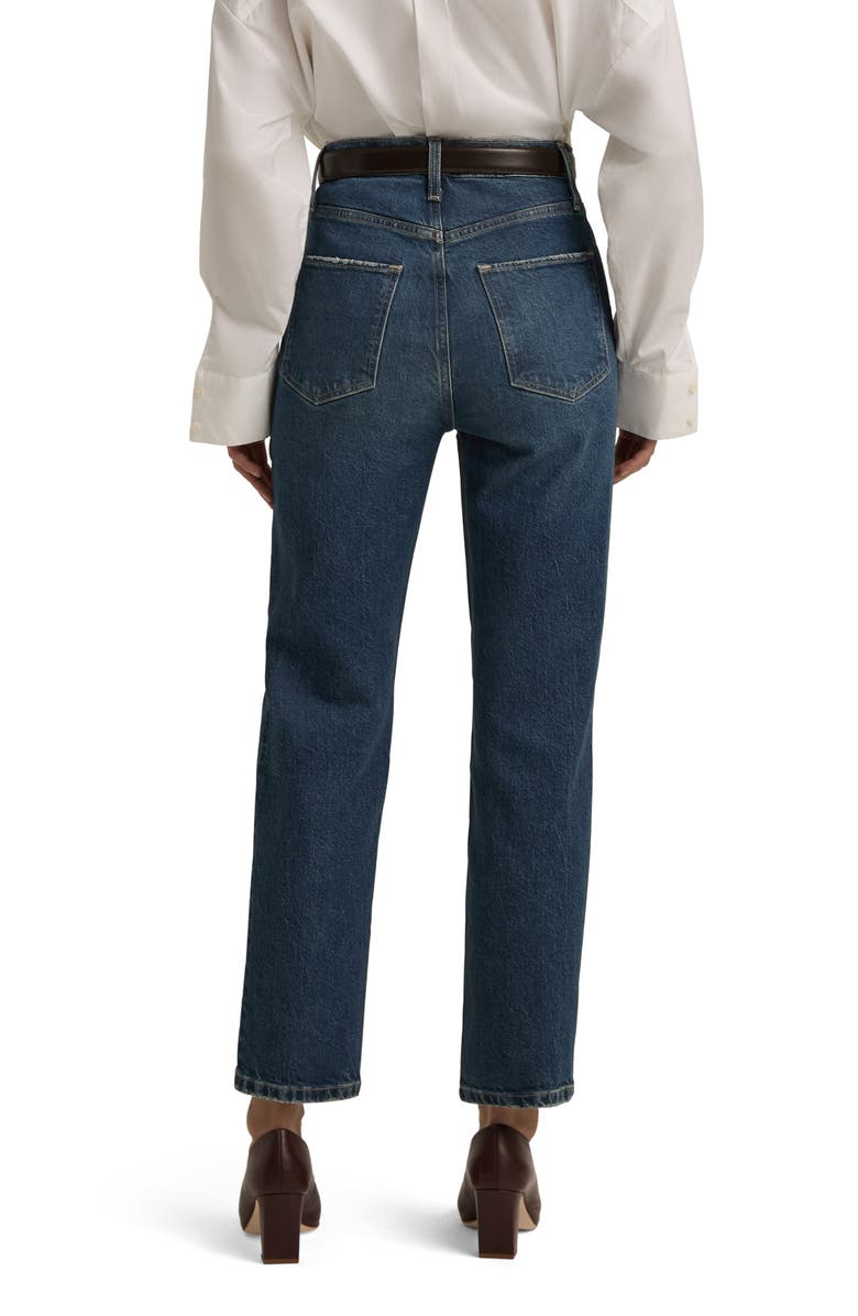 Favorite Daughter The Valentina High Waist Ankle Straight Leg Jeans, Alternate, color, Cambridge