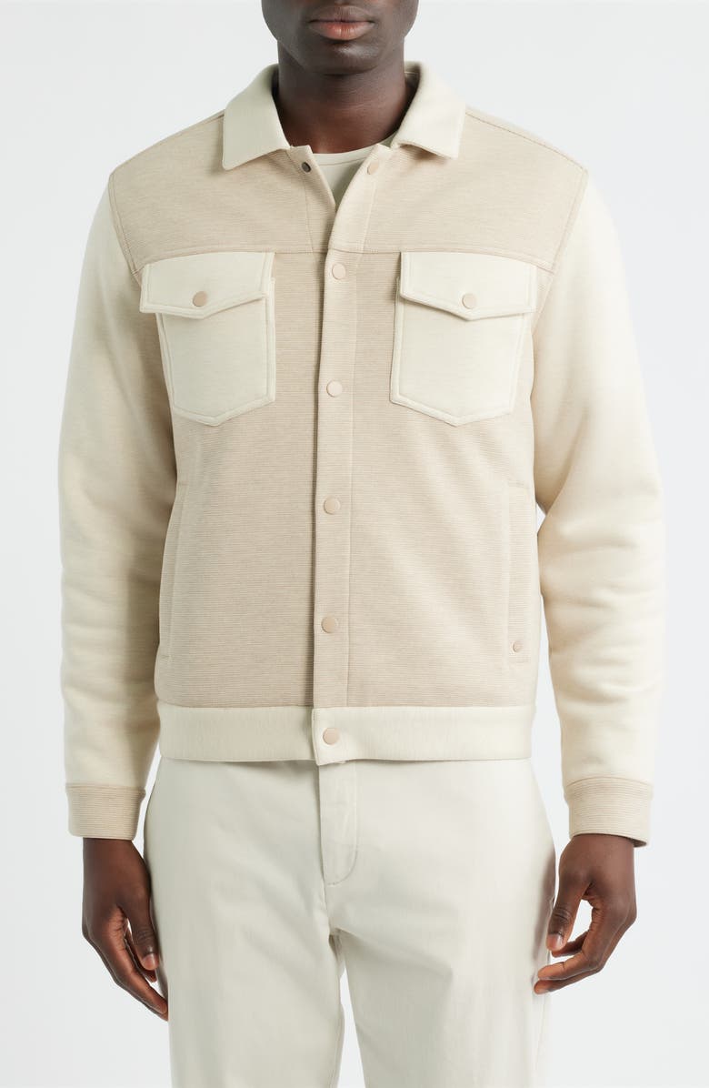 Robert Barakett Isaak Two-Tone Jacket, Alternate, color, Tan