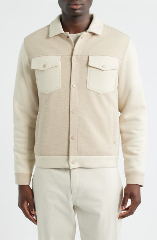 Robert Barakett Isaak Two-tone Jacket In Animal Print