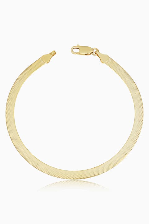 10K Yellow Gold Park Avenue Bold Herringbone Bracelet