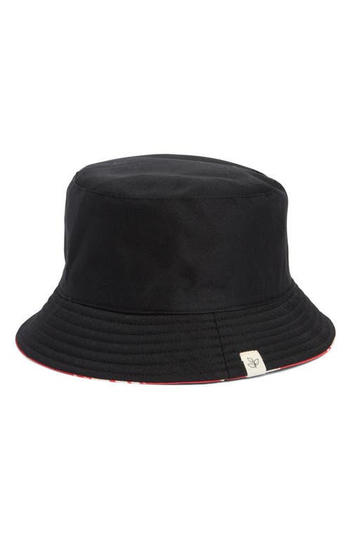 Area Stars Reversible Tie Dye Bucket Hat In Red