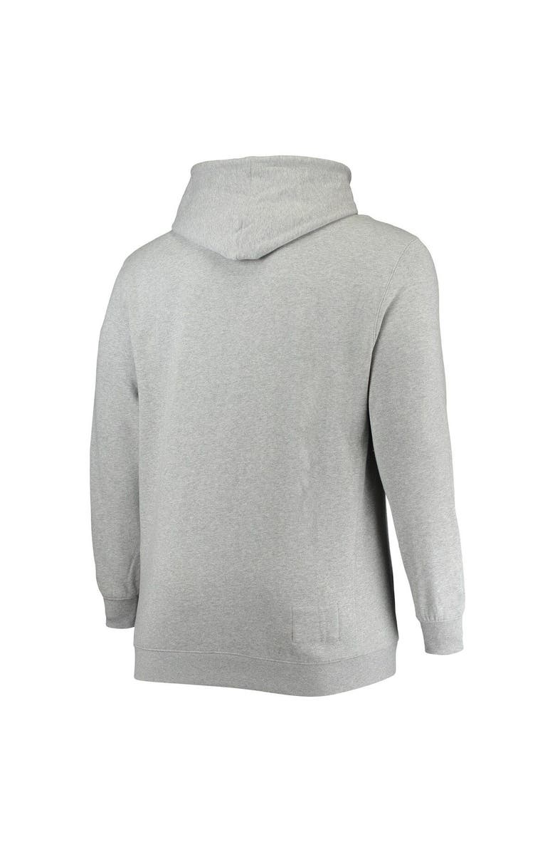 Mitchell & Ness Men's Mitchell & Ness Heathered Gray Philadelphia 76ers Hardwood Classics Big & Tall Throwback Pullover Hoodie, Alternate, color, Heather Gray