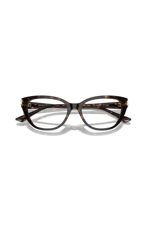 Jimmy Choo 52mm Cat Eye Optical Glasses In Black