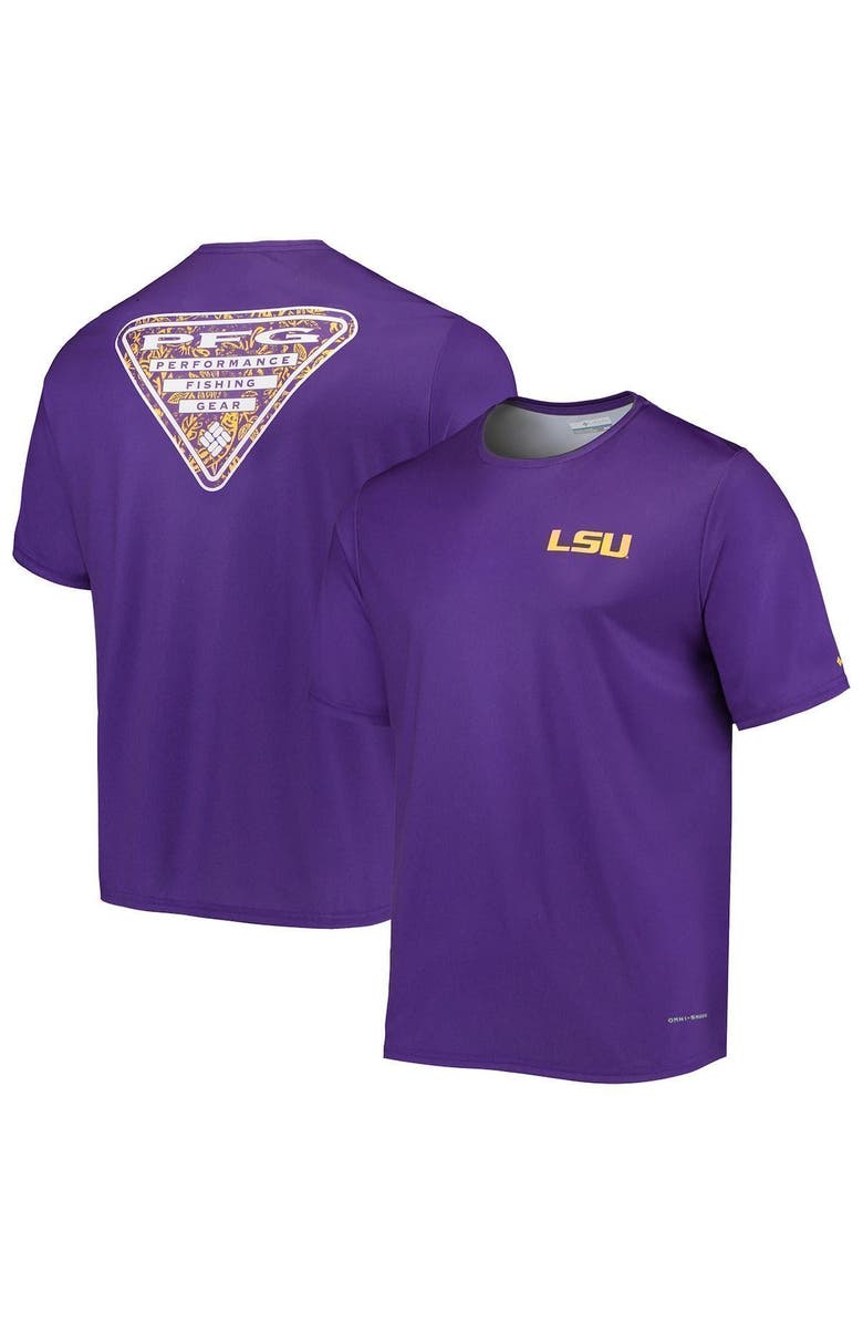 Columbia Men's Columbia Purple LSU Tigers Terminal Tackle Omni-Shade T-Shirt, Alternate, color, 