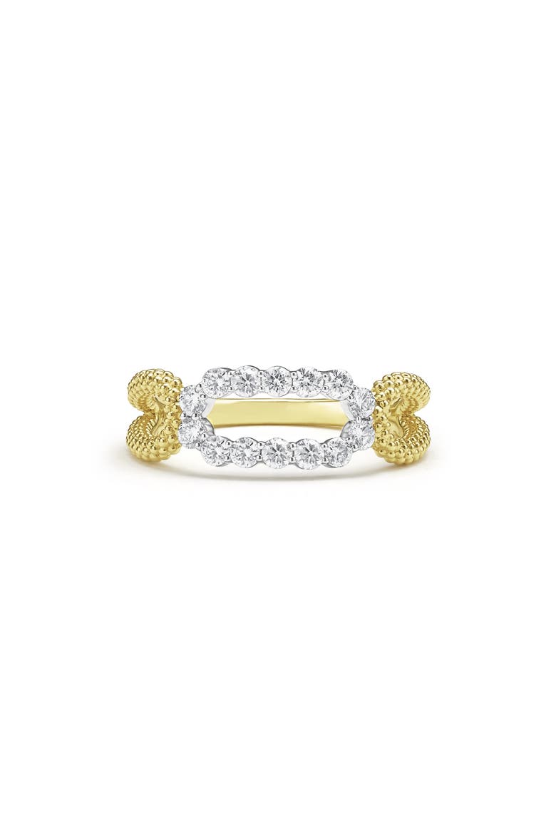 Signature Caviar Superfine Oval Diamond Ring, Main, color, GOLD