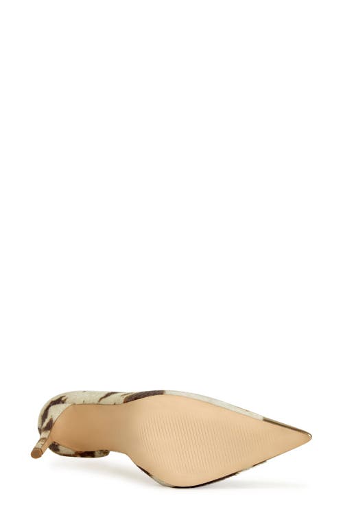 Azalea Wang Brayan Half D'orsay Genuine Calf Hair Pointed Cap Toe Pump