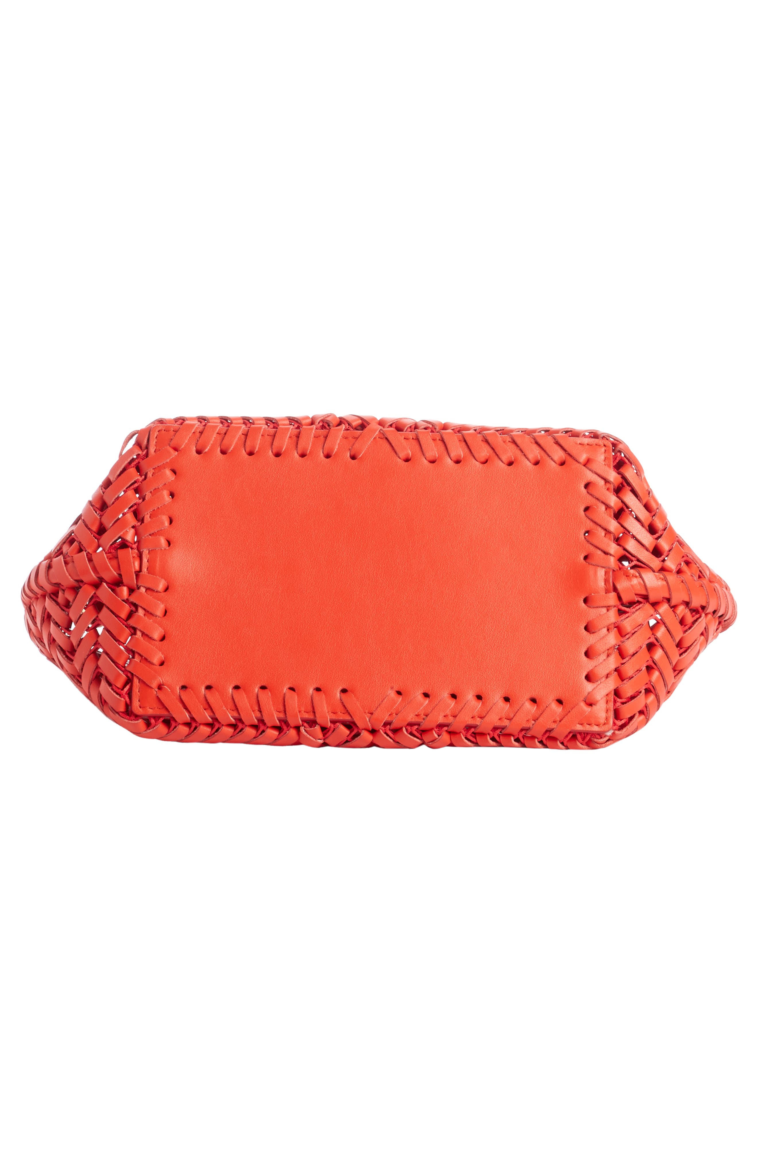 Anya Hindmarch Mini Neeson Woven Leather Tote, Alternate, color, 