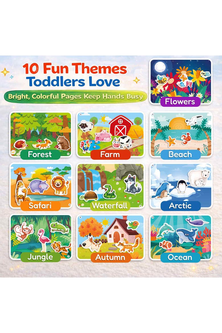 Jelly Sticker Activity Book for Toddlers, Alternate, color, Animals