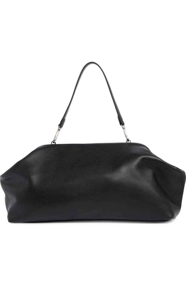 BCBG Oversize Frame Shoulder Bag, Main, color, Black