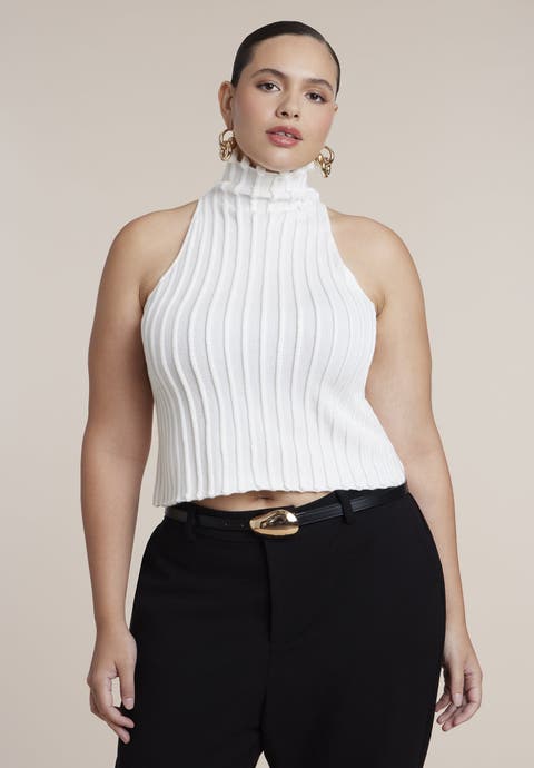Bobble Trim Sweater Vest