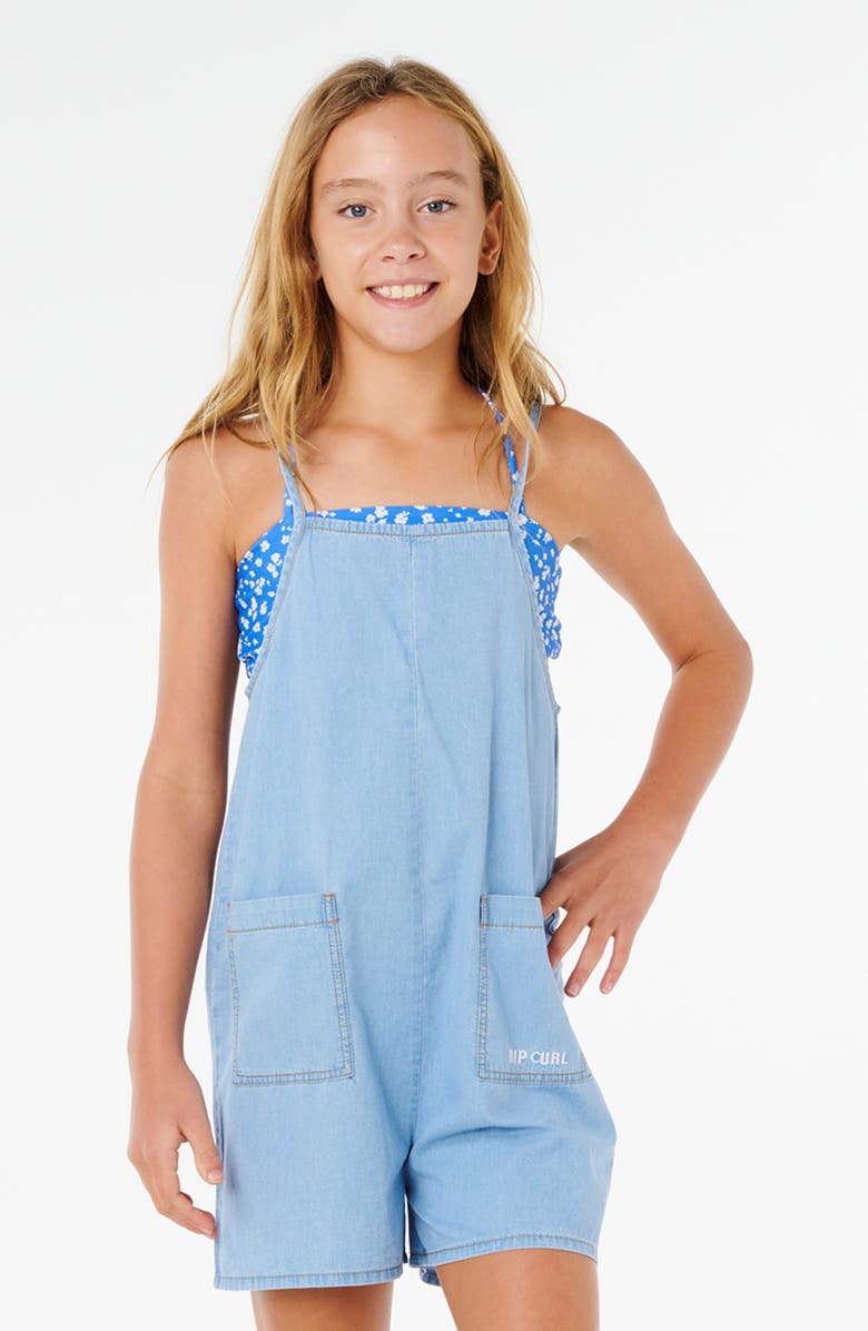 Rip Curl Kids' Sunshine Squad Romper, Alternate, color, Washed Blue