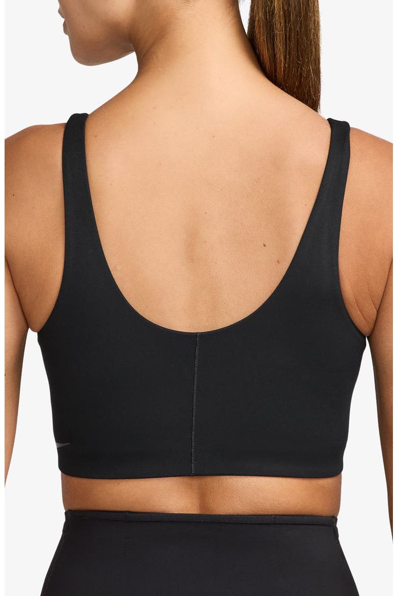 Capsule Crossover Dri-FIT Light Support Padded Bra, Alternate, color, BLACK/ DK SMOKE GREY