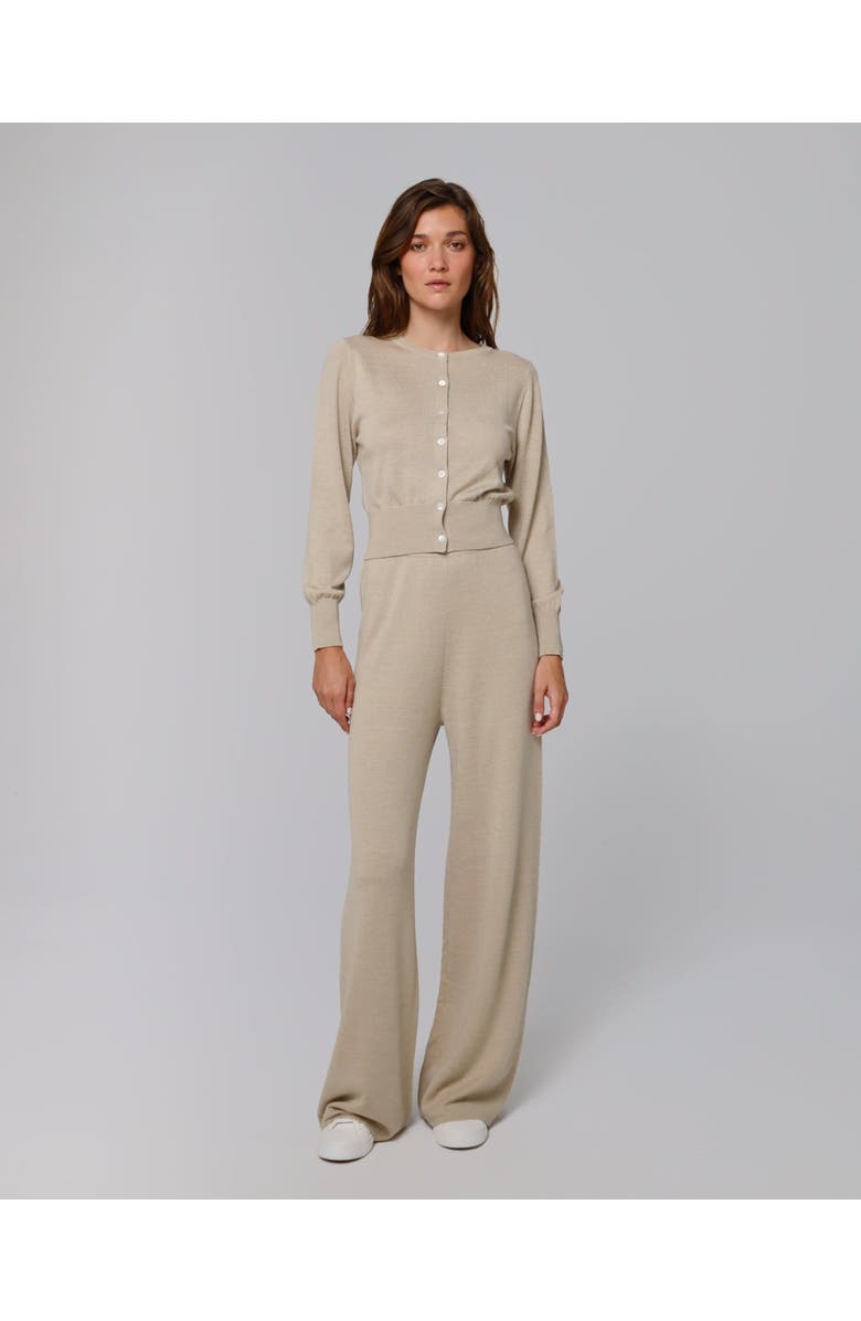 JUANA Nilo Knitted Pull-on Pants, Main, color, Beige