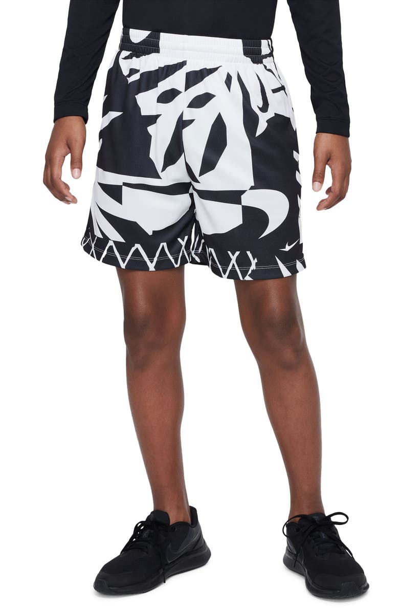 Nike Kids' Multi+ Dri-FIT Print Athletic Shorts, Main, color, 