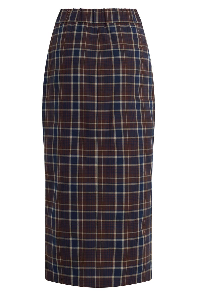 Petite The Meyer Midi Skirt, Alternate, color, TOFFEE PLAID