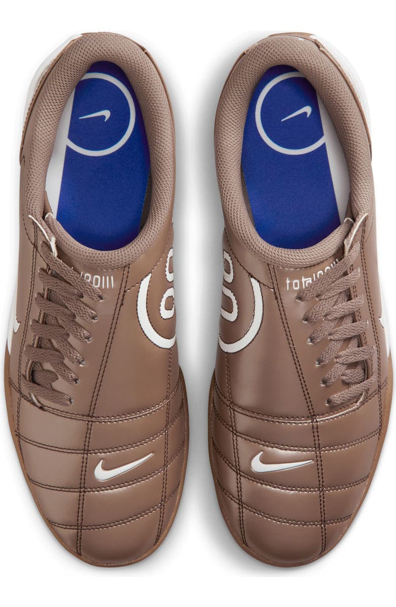 Nike Total 90 Soccer Sneaker, Alternate, color, Mink Brown/ White/ Racer Blue