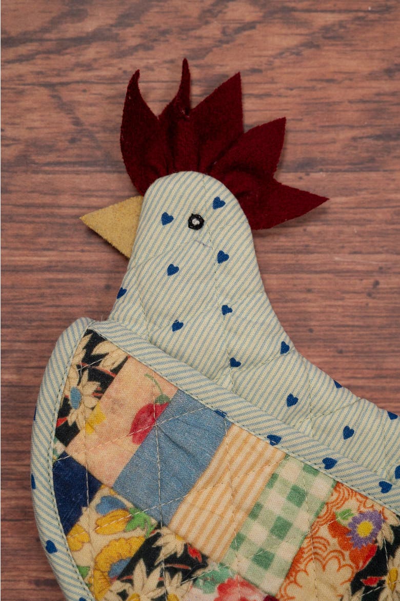 Patch Parade Happy Hen Mini Mitt, Alternate, color, Pastel Green