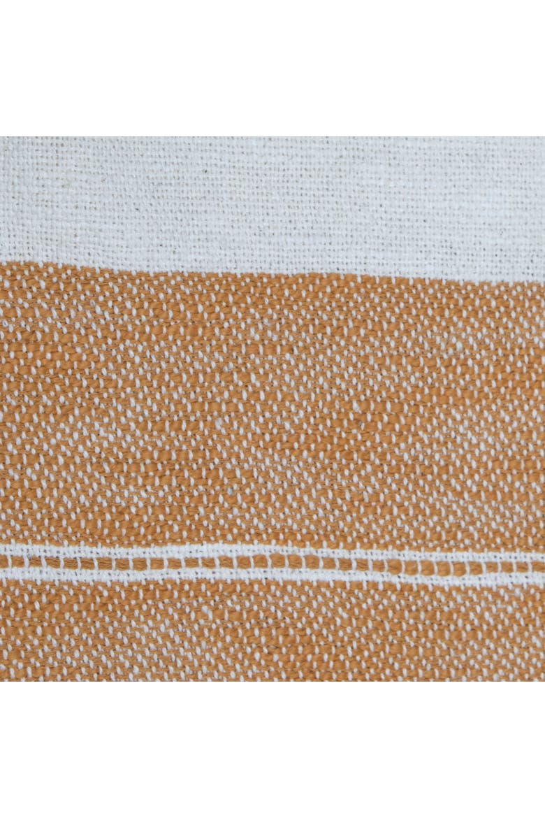 Orange Striped Handwoven 100% Cotton Accent Throw Blanket  50 x 60", Alternate, color, Orange