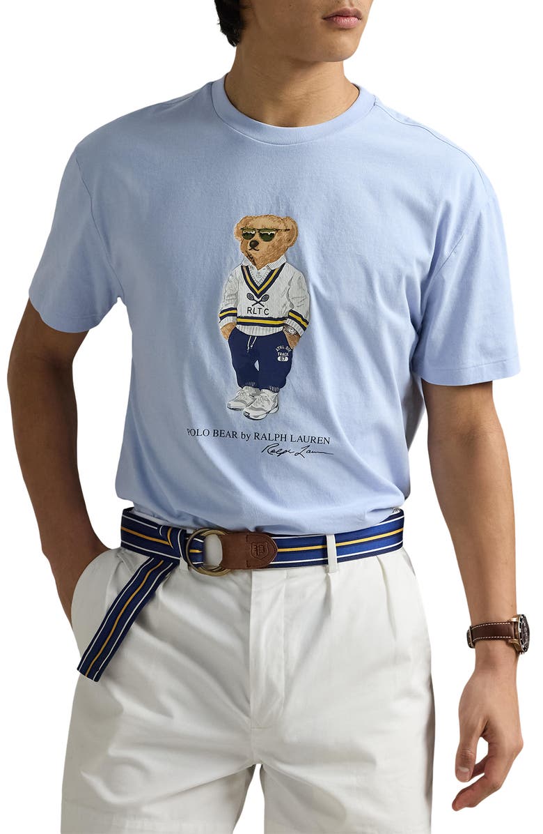 Polo Ralph Lauren Classic Fit Polo Bear Cotton Graphic T-Shirt, Main, color, 