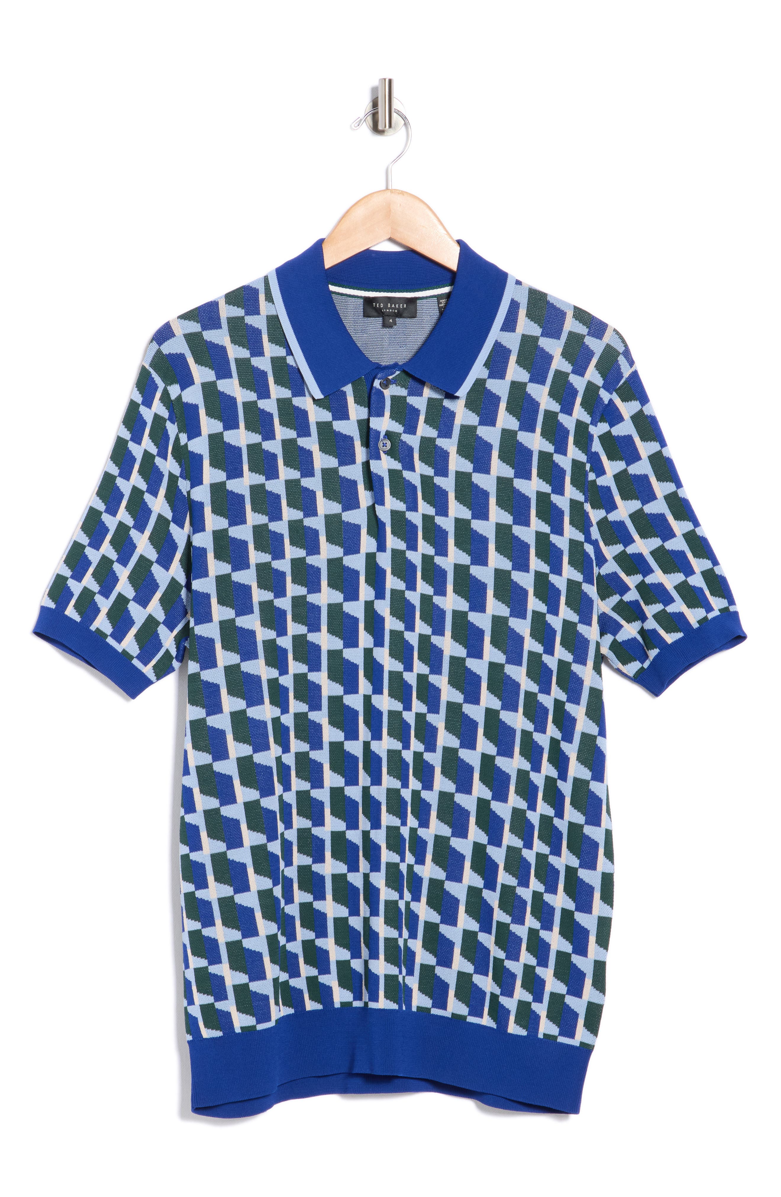 Ted Baker London Rossio Geo Zip Polo