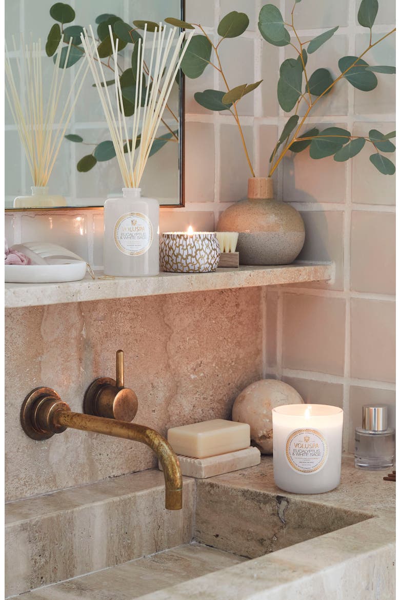 Eucalyptus & White Sage Boxed Classic Candle, Alternate, color, EUCALYPTUS