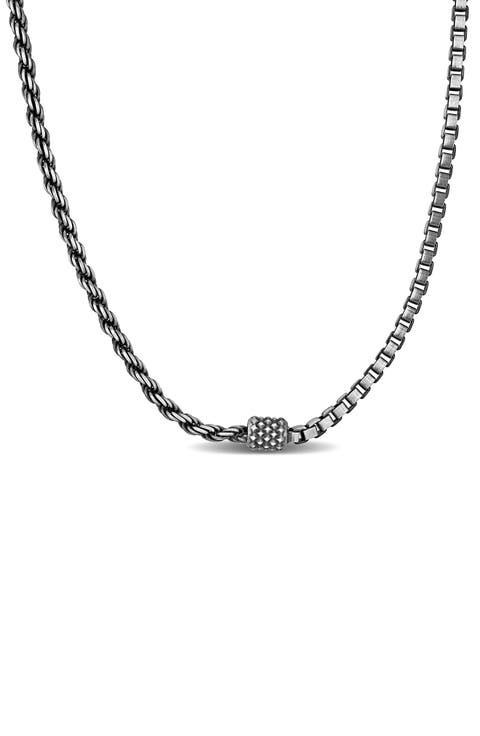 Half Rope Half Box Chain Necklace
