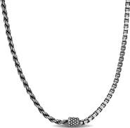 DELMAR Half Rope Half Box Chain Necklace