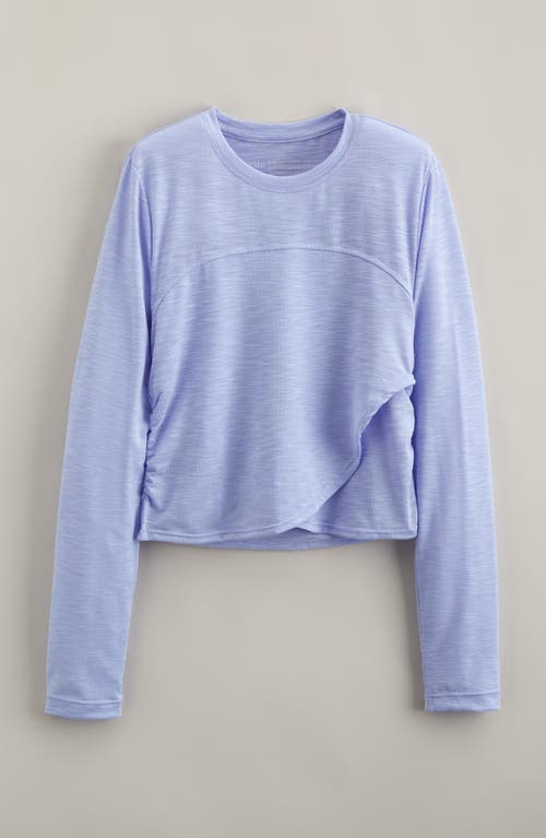 Zella Girl Kids' Flex Crossover Front T-shirt In Purple