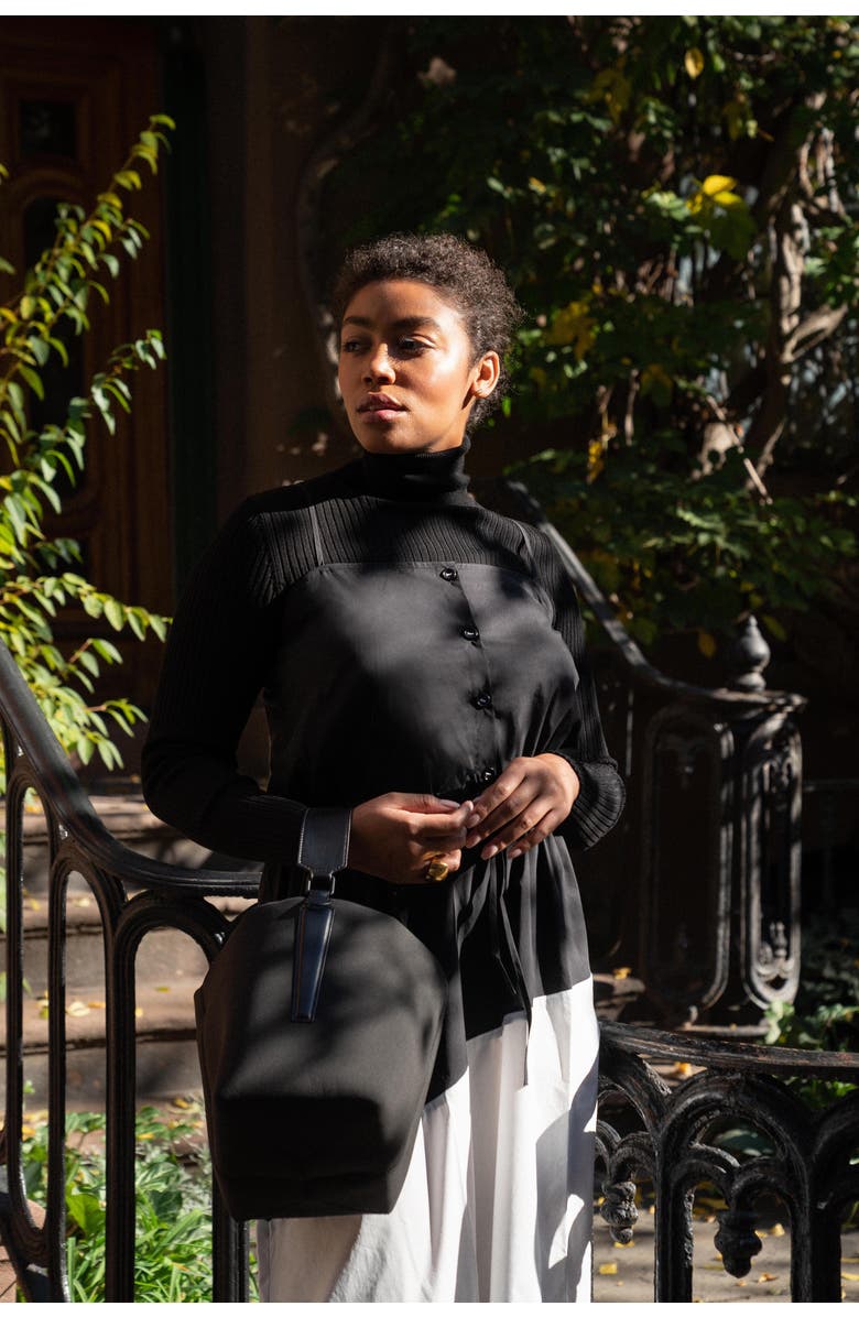 Ansea The Yulex Bucket Bag, Alternate, color, Black