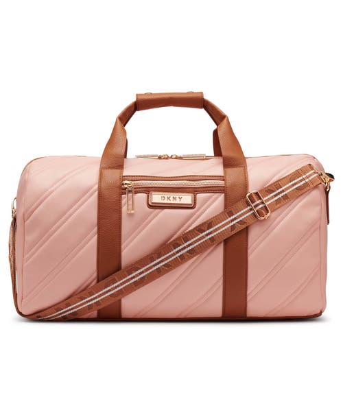 Dkny Bias Duffel In Peach Bloom