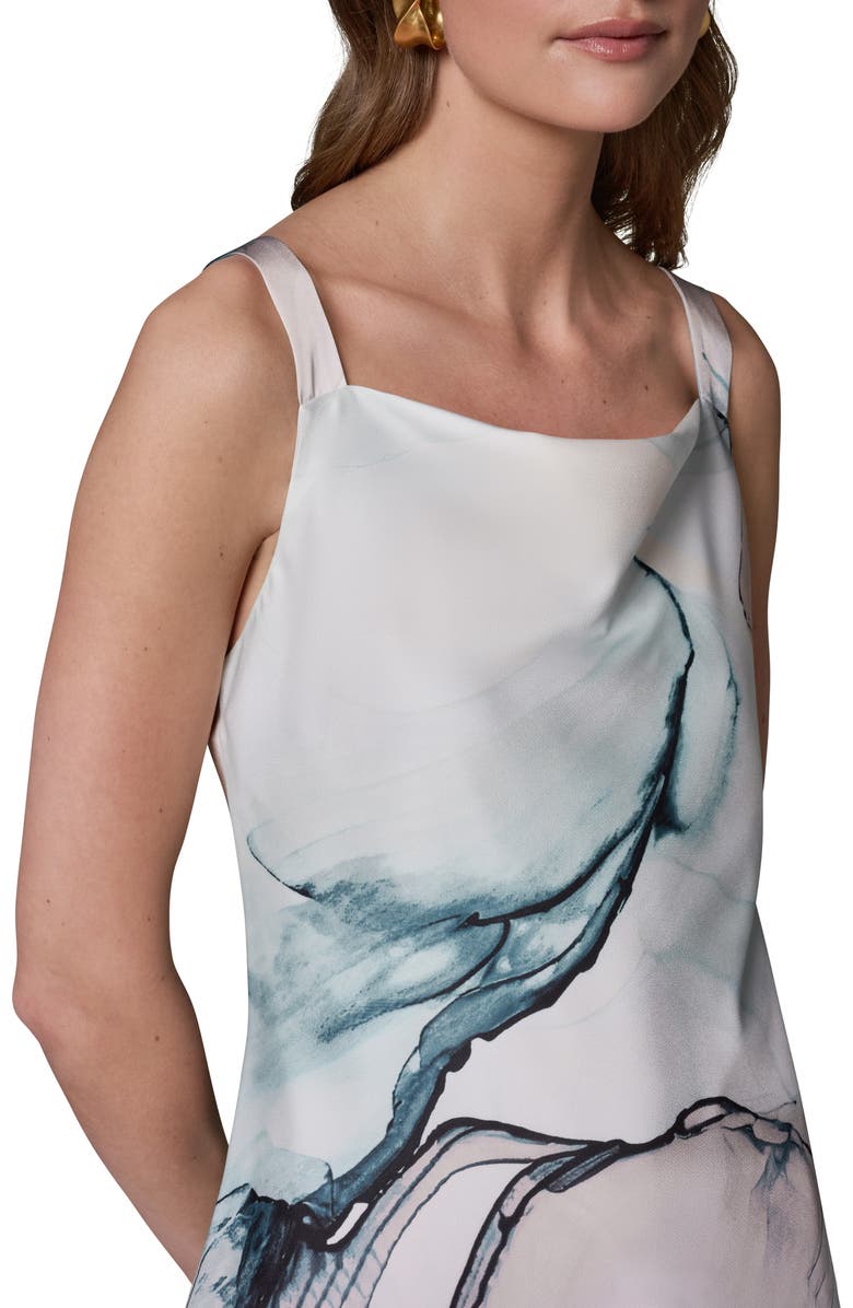 Donna Karan New York Cowl Neck Satin Tank, Alternate, color, 