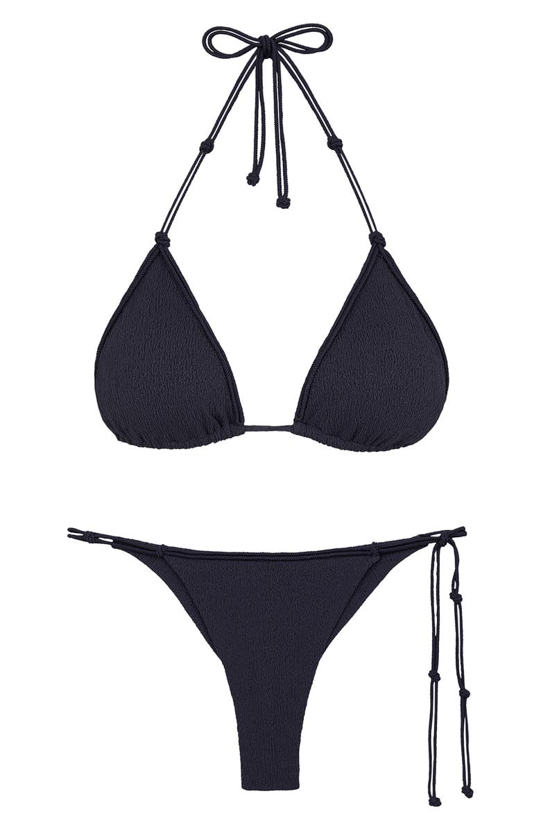 ViX Paula Hermanny Firenze Clea Triangle Bikini Top, Alternate, color, Blue