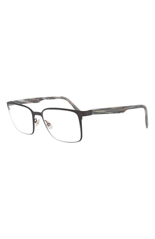 Maui Jim Square-frame Stainless Steel Optical Frames In Gray